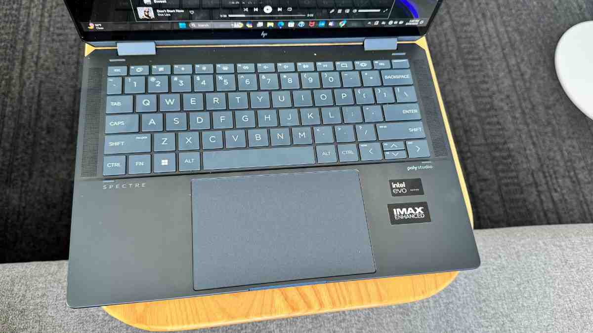 HP Spectre x360 14 keyboard close-up