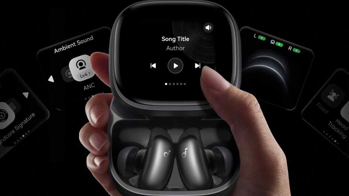 Soundcore Liberty 5 Pro and Pro Max: Why Anker’s New AI Earbuds Matter Liberty 5 Pro Max smart case display. Source
