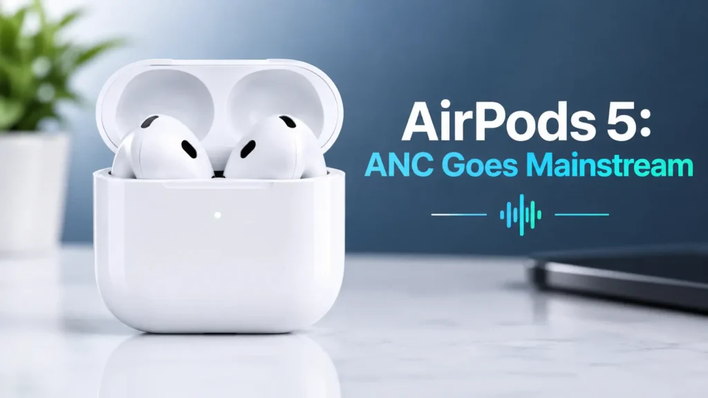 AirPods 5 Bring ANC to Everyone: What Apple’s New Earbuds Really Change AirPods 5 in their charging case