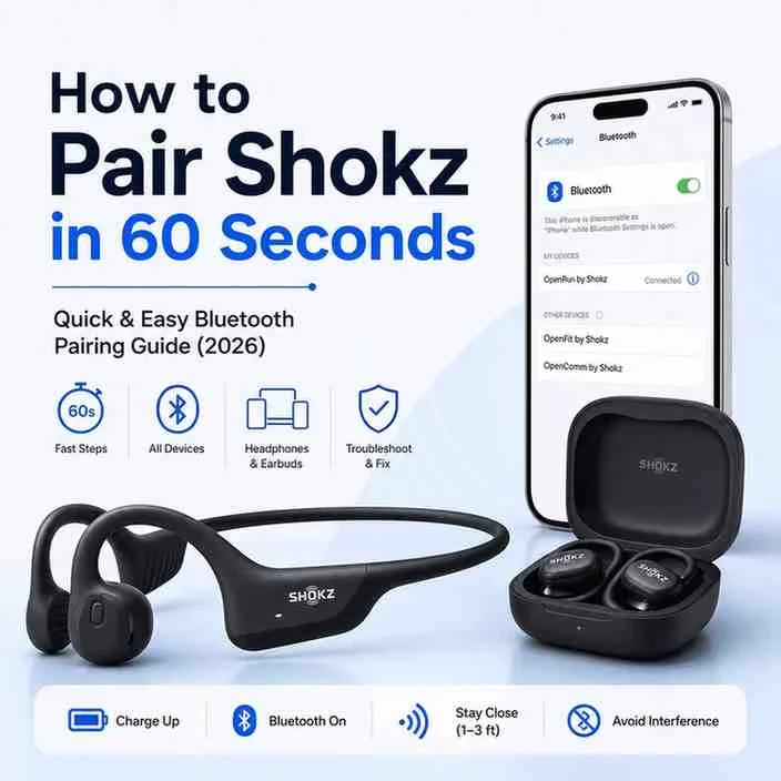 How to pair shokz headphones